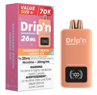 Drip'n by Envi 26ML 70K - Raspberry Peach Mango Ice